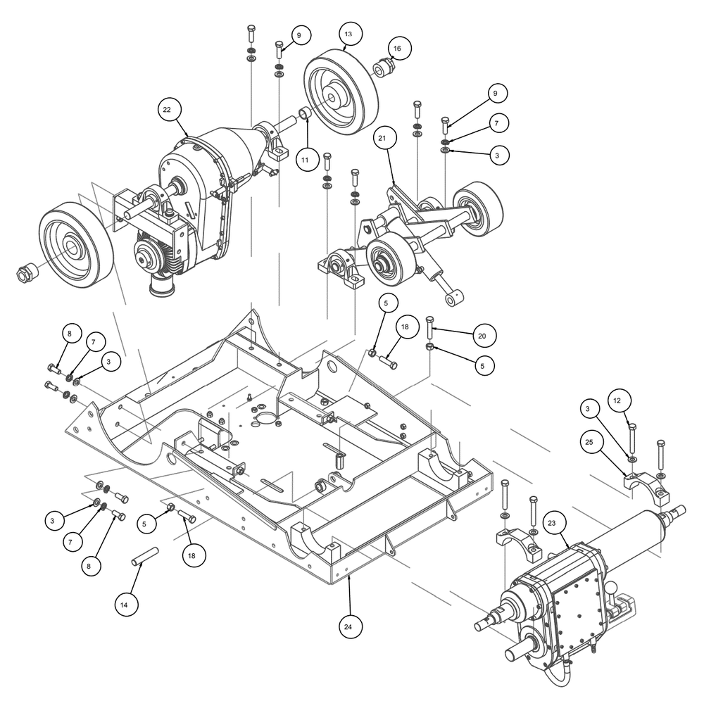 Section 27 Diagram and Parts List for MK-4020KBG 167420-20G MK Diamond Concrete Saw